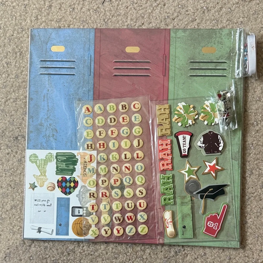 Locker-Themed Scrapbook Album